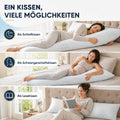 Memory Foam Seitenschläferkissen 40×145, Höhenverstellbar