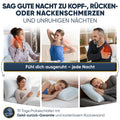 Memory Foam Kissen - Kopfkissen 40x80 höhenverstellbar - Pillows for Sleeping für Seitenschläfer und andere - Premium Füllung gegen Nackenschmerzen - richtige Höhe einfach Finden